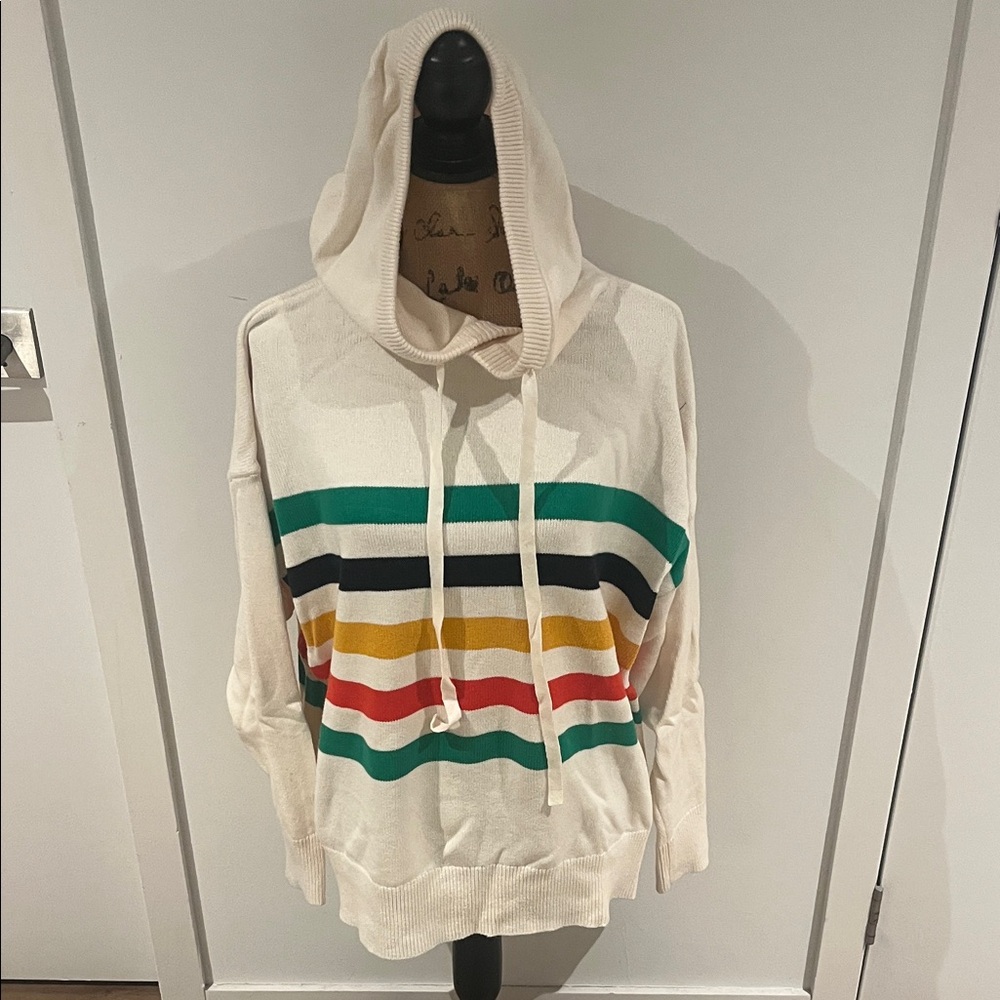 Lou & Grey stripped hooded  Sweater